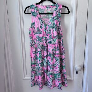 Lily Pulitzer Lorina Tiered Swing Dress in Mandevilla Baby Always Worth it Print